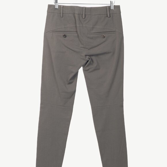 Brunello Cucinelli Grey Cotton-Twill Skinny Pants - Picture 2 of 11